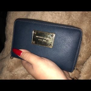 Michael Kors navy blue wallet